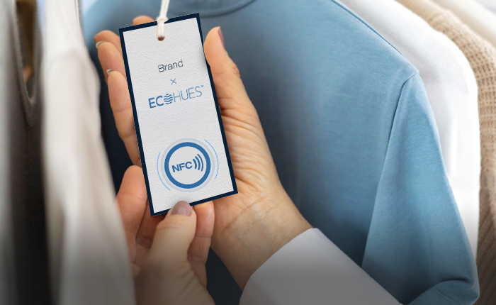 ECOHUES™ provides tags embedded with NFC chips